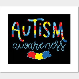 Puzzle Autism Awareness Posters and Art